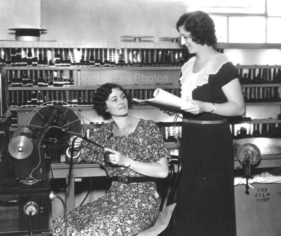 Film Editors 1933 2 Irene and Eleanor Morra film editors at Fox .jpg